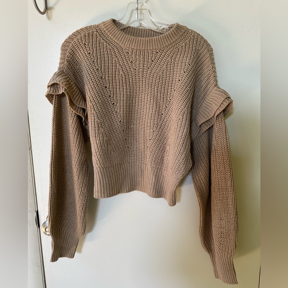 Derek Heart Women's Knit Sweater in Tan